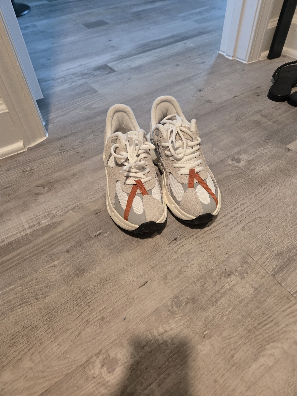 Mens Clearweather (Pathfinder) Neutral Sneakers with Orange Accent